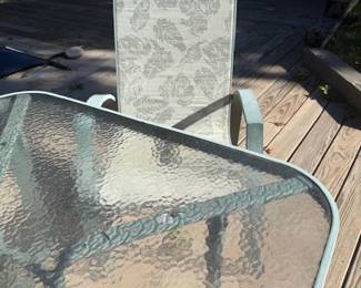 Patio Table with 6 chairs