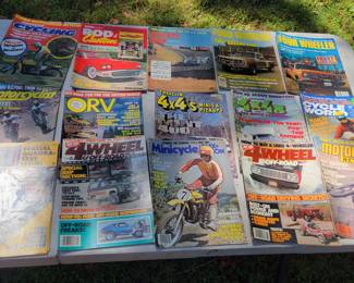 Motorcycle, dirt bike, truck magazines