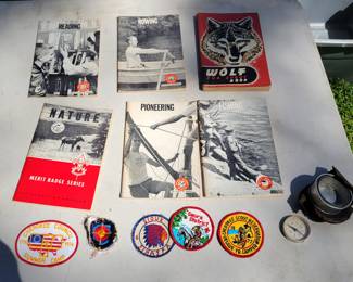 Boy Scout Patches and Books