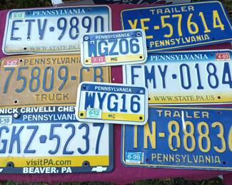 Pennsylvania License Plates