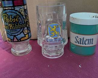 Advertising Glasses Pabst Blue Ribbon Beer