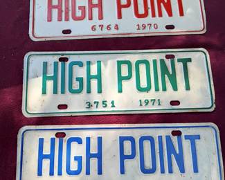 High Point North Carolina License Plate