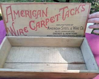 Carpet Tack Vintage Ad Box