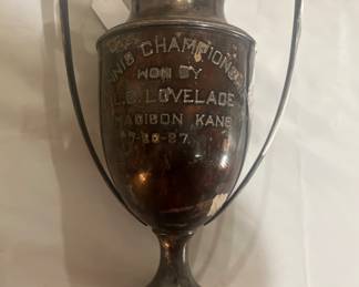 1927 Madison, KS silver plate trophy