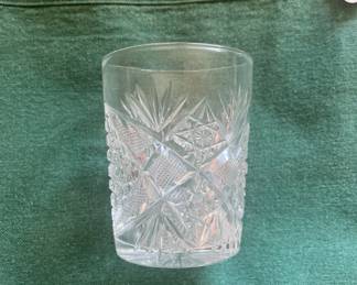 Set of 6 cut crystal high ball glassss