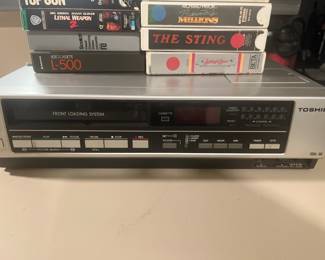 Toshiba BETA player and tapes! 