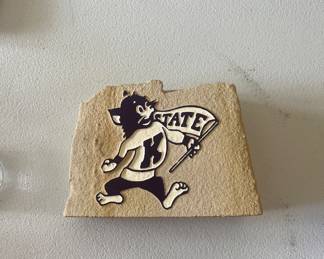 Small K-State limestone rock