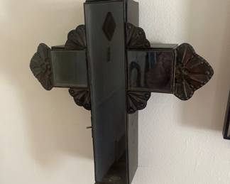 Beautiful cross opens for storage of small treasures! 