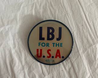 LBJ campain Pin
