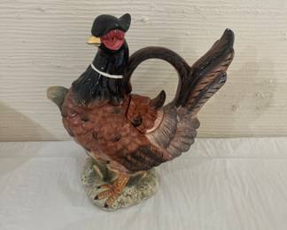 Kaldun & Bogle Ceramic Pheasant Tea Pot