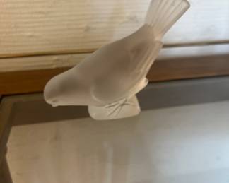 LALIQUE glass bird 