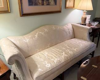 Hickory Chair camel back sofa 