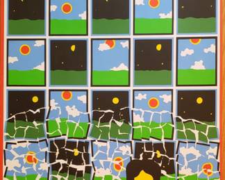 Dirk Zimmer 23 x 16 Signed and Numbered Abstract Serigraph