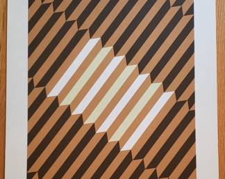 Ludwig Gebhard 23 x 16 Signed and Numbered Abstract Serigraph