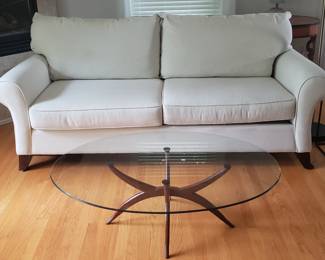 Bassett Brand Cream White Sofa Couch in great condition