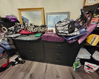 Black dresser coach purse