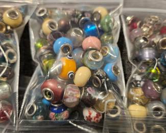 Murano style glass beads 