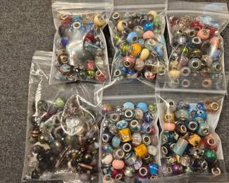 Murano style glass beads