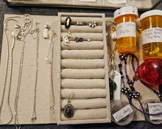 Sterling silver and silver plated 