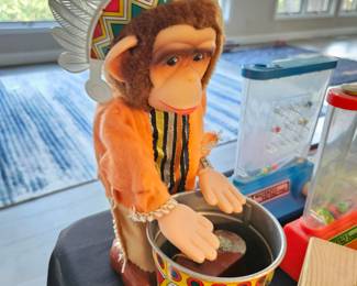 Big john chimpee chief tin toy