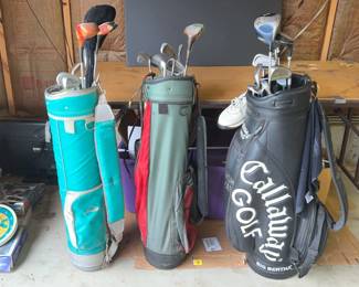 Golf Clubs and Bags