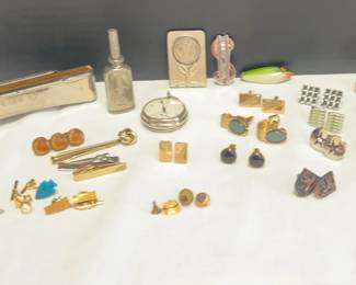 Cuff Links, Pins, Tie Clips More Mystery Lot