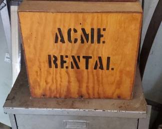Metal Cabinet, Acme Wine Box, Treasure Box, Baby Anvil