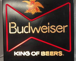 Budweiser Beer Lighted Beer Sign