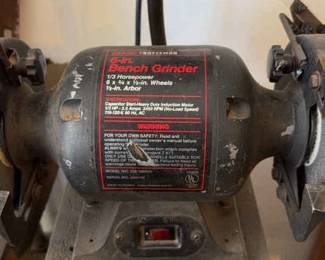 Craftsman 6in Bench Grinder on Setco Metal Stand