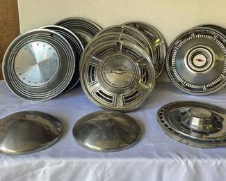 Variety Of Vintage Chevrolet Buick Hubcaps