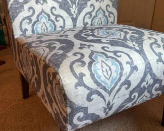 Upholstered Armless Chair, Like New 