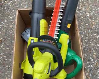 Ryobi Electric Blower, Hedge trimmer, ELite Blower