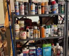 Paint And Cleaning Supplies Shelf Optional