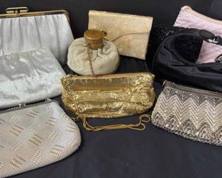 Vintage Gold Beaded Handbags and Evening Bags