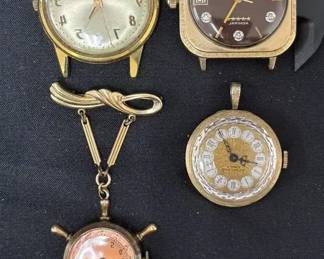 Vintage Longine, Elgin, Etc Watches
