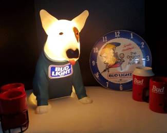 Spuds MacKenzie Light, Clock Beer Coolers