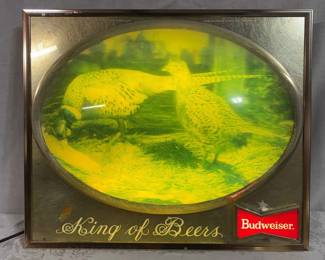 Budweiser Beer Lighted Bar Sign