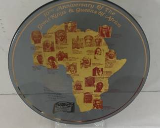 AnheuserBusch 10th Anniversary of the Great Kings  Queens Of Africa Collector Plate RARE 