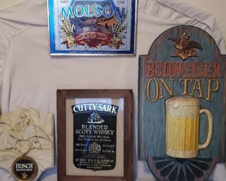 Cutty Sark, Molson, BUSCH Bud Bar Signage