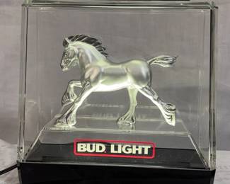 Vintage Bud Light Beer Lighted Bar Sign