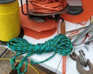 X Cords, Ropes, Hooks, Bungee Bracket Mystery Lot
