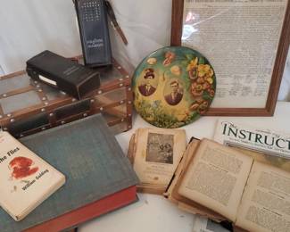 1893 Cookbook, 1943 Webster Dictionaries, Walky Takies