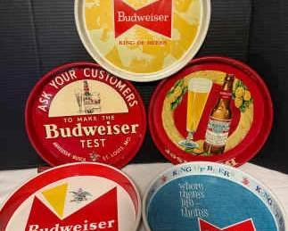 Vintage Budweiser Serving Trays