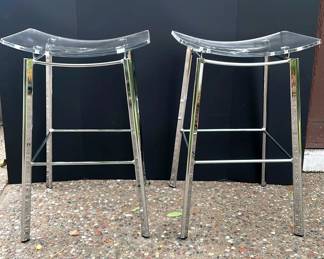 2 Modern Counter Height Bar Stools