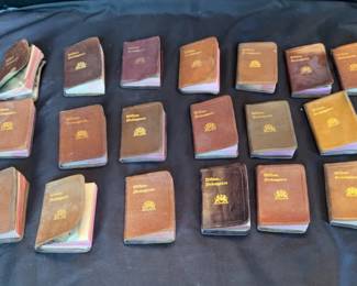 Miniature William Shakespeare Books Set 1900s