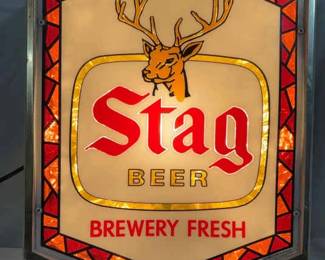 Stag Beer Lighted Bar Sign