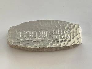 10 Ounce .999 Pure Silver Scottsdale Mint "Tombstone" Bar