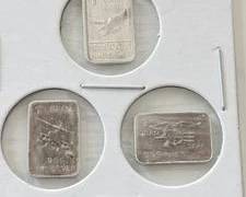 Group of 3 - 1 Gram .999 Pure Silver Bars