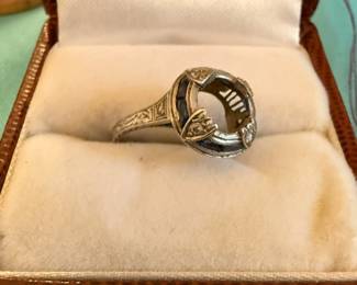 Platinum Art Deco Setting 