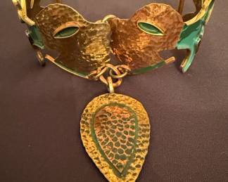 Rare signed Casa Maya Kiss Bracelet 